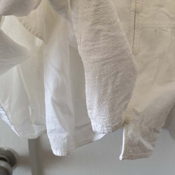 NWT Universal Thread White Ruffle Button-Front Dress - Picture 6 of 8